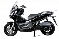Максискутер SPRMOTORS ADV MAX чёрный T4-50L (с кофром)