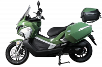 Максискутер SPRMOTORS TRAVEL MAX Зелёный T4-50H EFI (с кофром и боковыми боксами)
