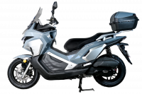 Максискутер SPRMOTORS TRAVEL MAX серый T4-50H EFI (с кофром и боковыми боксами)