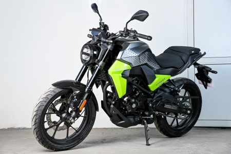 Мотоцикл SPRMOTORS Street серый/зелёный