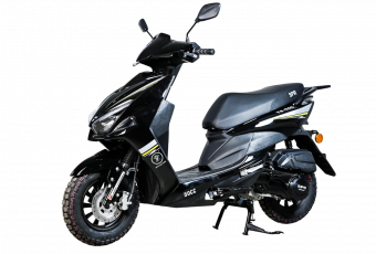 Скутер SPRMOTORS SPORT FS+ Чёрный T6-50C