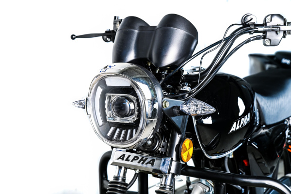 Мотоцикл (Мопед) SPRMOTORS ALPHA NEW+ чёрный