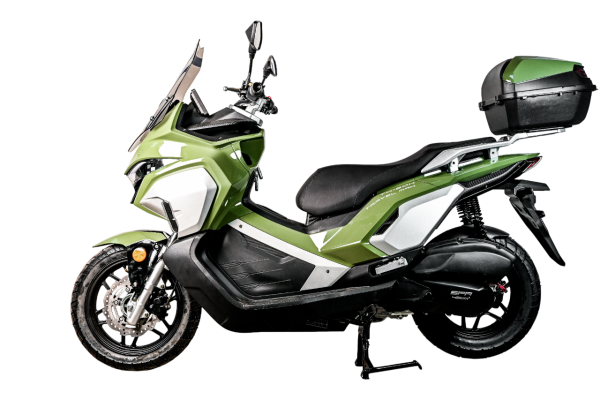 Максискутер SPRMOTORS TRAVEL MAX Зелёный T4-50H EFI (с кофром)