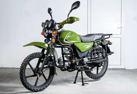 Мотоцикл (Мопед) SPRMOTORS ALPHA CROSS+ зелёный