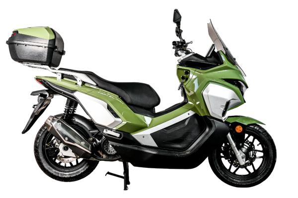 Максискутер SPRMOTORS TRAVEL MAX Зелёный T4-50H EFI (с кофром)