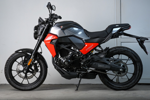 Мотоцикл SPRMOTORS Street серый/красный