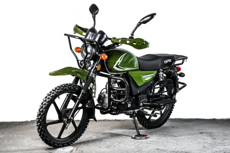 Мотоцикл (Мопед) SPRMOTORS ALPHA CROSS зелёный
