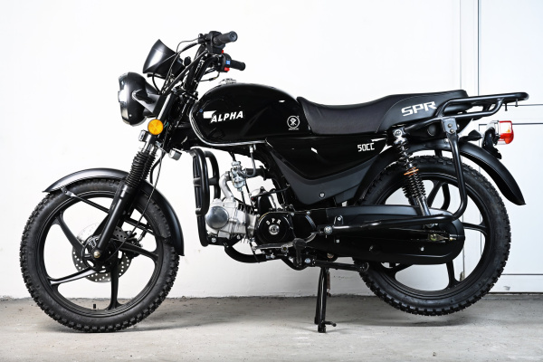 Мотоцикл (Мопед) SPRMOTORS ALPHA NEW+ чёрный