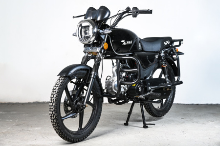 Мотоцикл (Мопед) SPRMOTORS ALPHA NEW+ чёрный