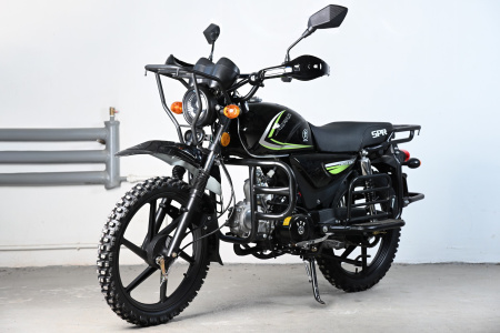 Мотоцикл (Мопед) SPRMOTORS ALPHA CROSS+ чёрный