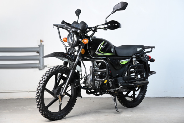 Мотоцикл (Мопед) SPRMOTORS ALPHA CROSS+ чёрный