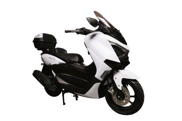 Максискутер SPRMOTORS CITY MAX белый T4-50H (с кофром)