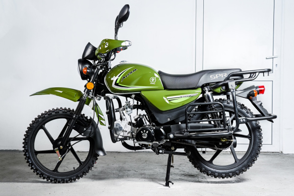 Мотоцикл (Мопед) SPRMOTORS ALPHA CROSS+ зелёный