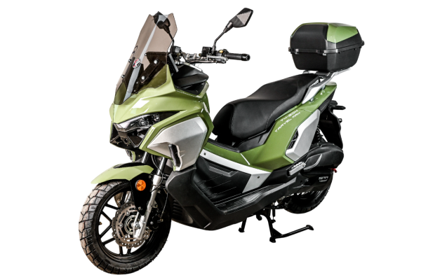 Максискутер SPRMOTORS TRAVEL MAX Зелёный T4-50H EFI (с кофром)