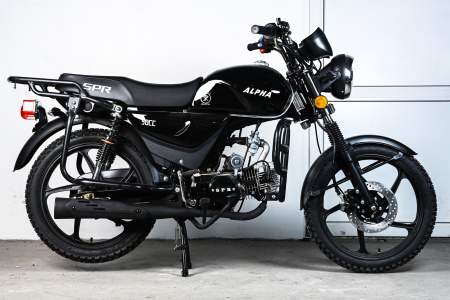 Мотоцикл (Мопед) SPRMOTORS ALPHA NEW+ чёрный