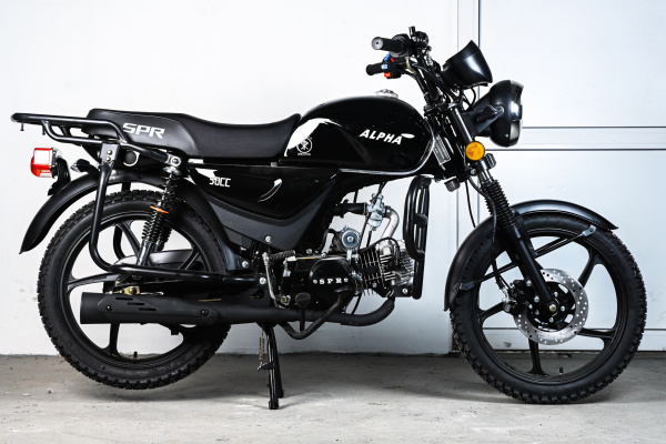 Мотоцикл (Мопед) SPRMOTORS ALPHA NEW+ чёрный