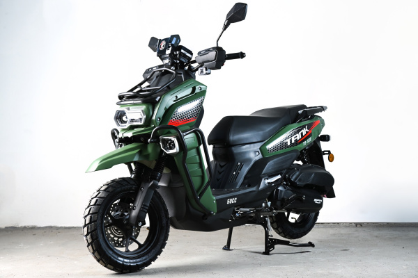 Скутер SPRMOTORS Tank Restyling Зелёный T8-50E