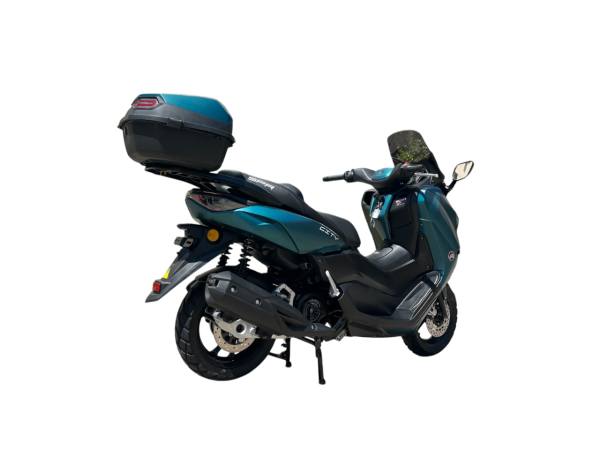 Максискутер SPRMOTORS CITY MAX зелёный T4-50H (с кофром)