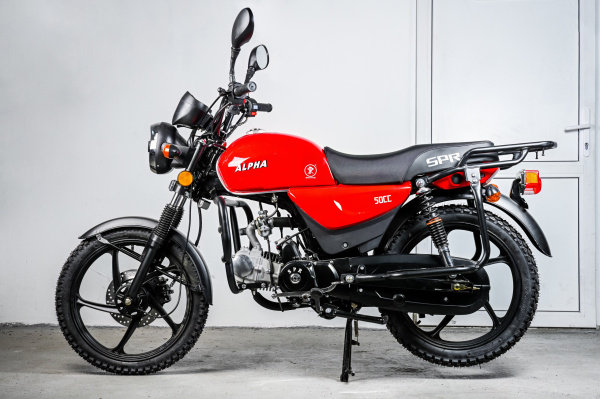 Мотоцикл (Мопед) SPRMOTORS ALPHA NEW+ красный