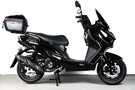 Скутер SPRMOTORS Enjoy Чёрный T8-50F